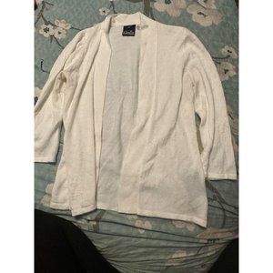 6 FOR $15 Noelle S/M white cardigan